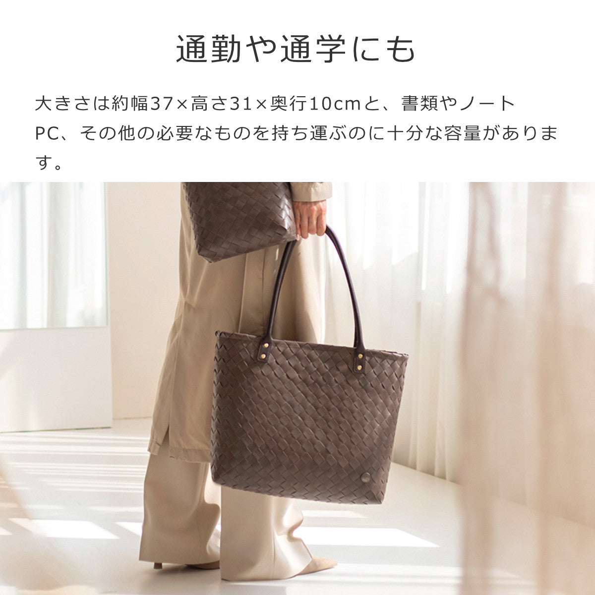 【LYN】Joann Grace トートバッグ グレー ハンドバッグ グレース( GRACE)